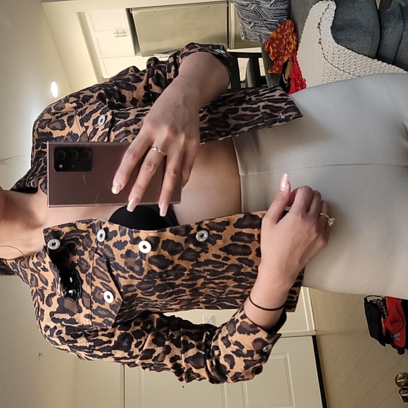 Miu Miu Denim Jacket Leopard print - Picture 4 of 11